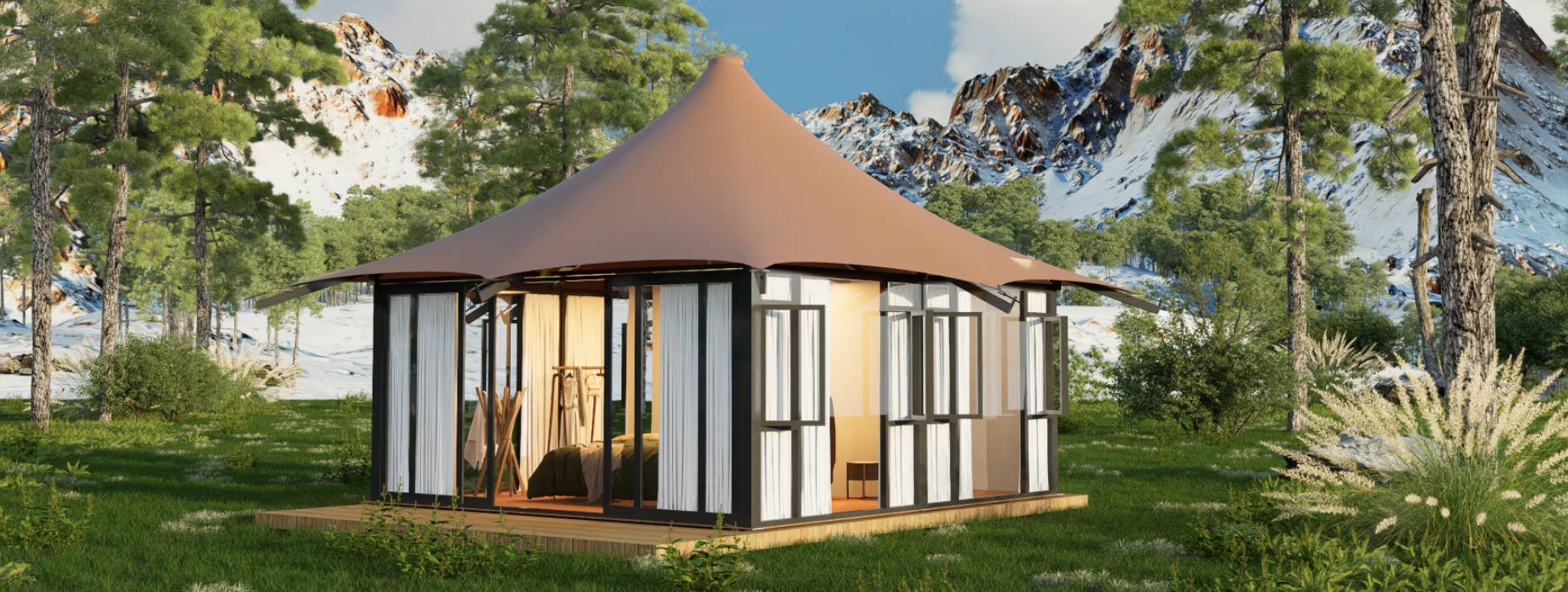 阿合奇县多边形帐篷厂家